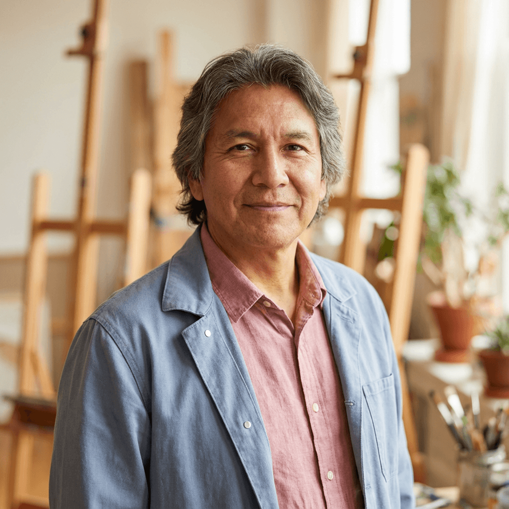 Beauty content creator showcasing Banana Glow nail designs